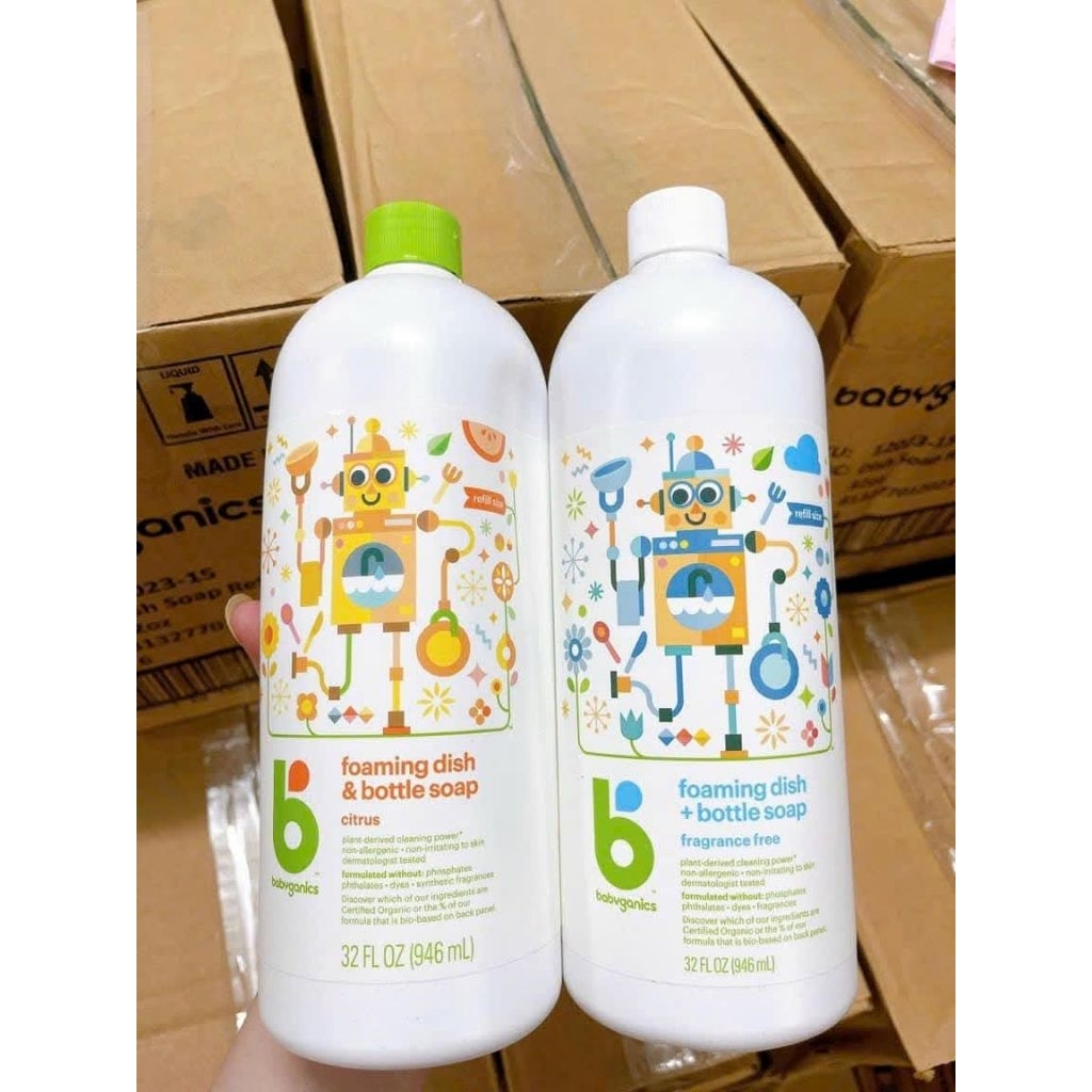 NƯỚC RỬA BÌNH HỮU CƠ BABYGANICS MỸ