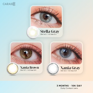 Kính áp tròng khoá ẩm 10H 3 tháng màu S Stella Gray, S Xania Brown, S Xania Gray (Lens cận Outlet) - 1 bên mắt