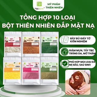  Tổng Hợp 10 Loại Bột Thiên Nhiên Đắp Mặt Sáng Da Giảm Mụn Giảm Cháy Nắng Đậu Đỏ Tảo Xoắn Hapuganic 