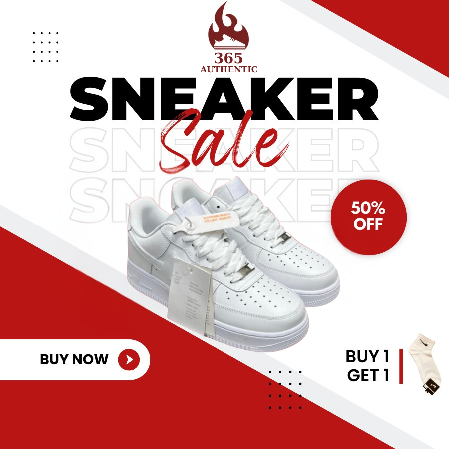 Giày Thể Thao AF1 Nam Nữ, Giày Sneaker AF1 Trắng Quốc Dân Phong Cách Basic Dễ Phối Đồ