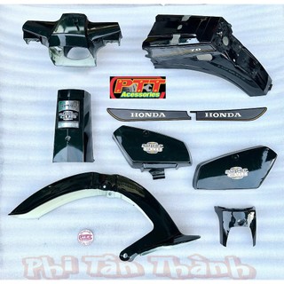 DÀN ÁO Xe CUSTOM XANH RÊU ( DÁN TEM SẴN )