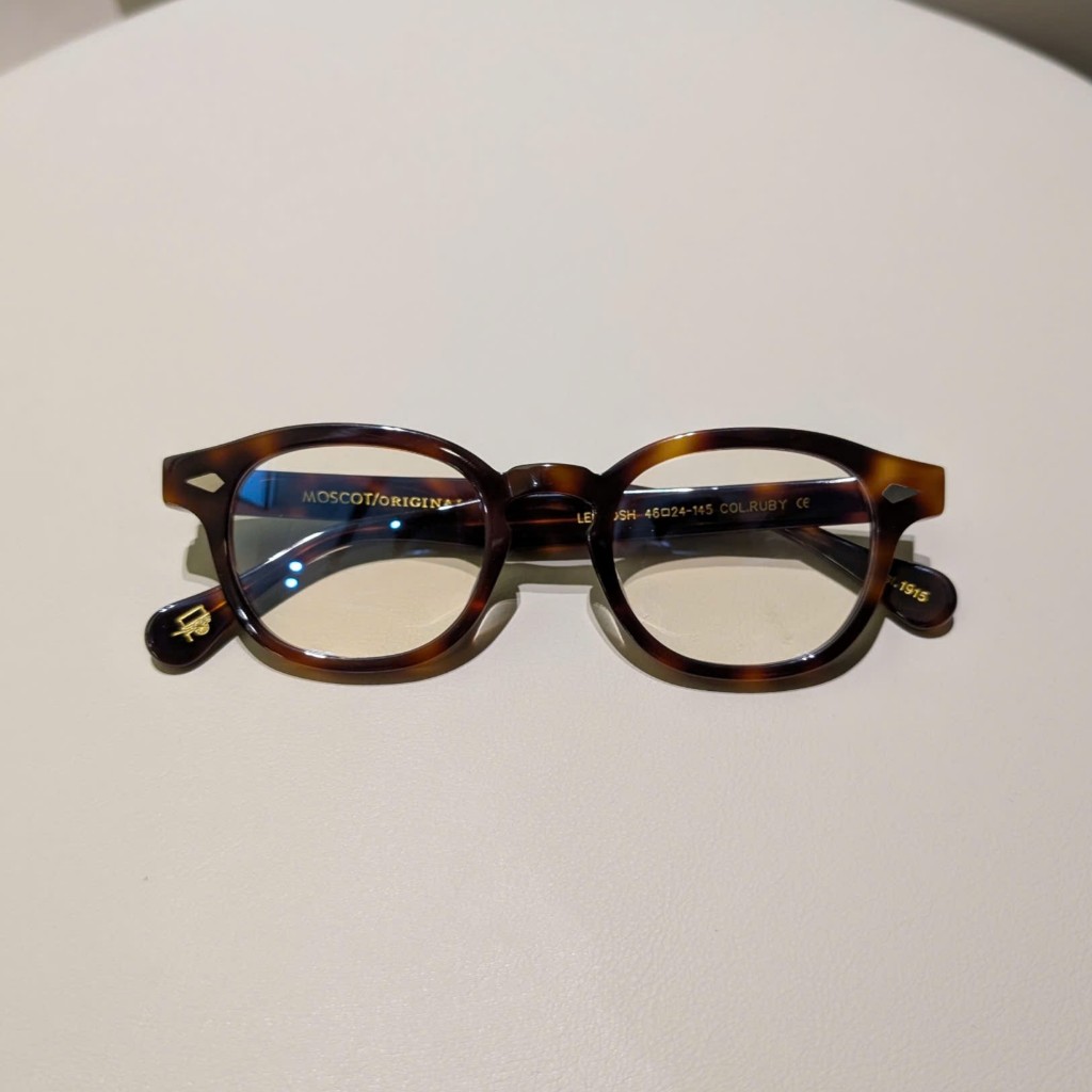 Gọng kính Moscot Lemtosh Ruby 46 dáng soft square chữ khắc - acetate - size 46-24-15 - Fusuma