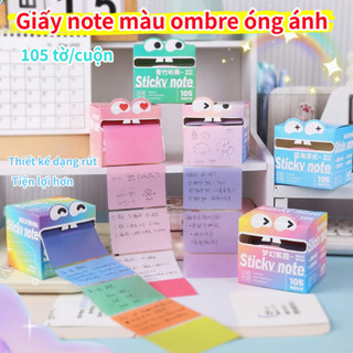  Giấy note ombre sáng tạo Giấy note rút Giấy nhớ dán Nhãn dán ghi nhớ Nhãn dán trang trí nhật ký Dụng cụ học tập. 