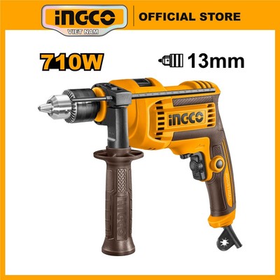 Máy khoan cầm tay 710W khoan tường khoan gỗ, khoan kim loại INGCO ID7108 | ID71182 đầu nhựa | ID7118 đầu kim loại