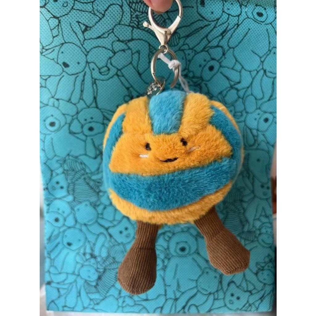Jellycat Móc khóa Sports Beach Volleyball Full Tag Sườn Tặng Dustbag JC