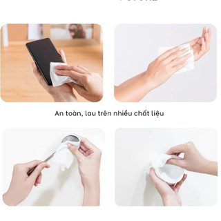 Combo Gói Khăn Uớt Cồn Let-Green, Kháng Khuẩn Tiện Lợi, Nhỏ Gọn 10 tờ/gói