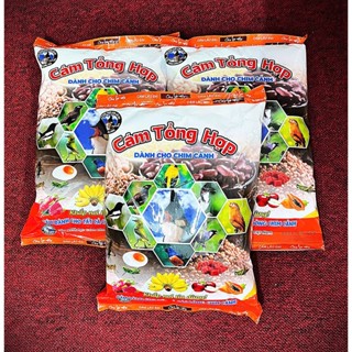  Combo 3 gói cám chim Tổng hợp Lão Đại 1kg  gói đỏ  dùng cho tất cả các loại chim cảnh chính hãng 