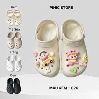  Dép Charm Cushin Dép Quai Hậu Mix Charm Dễ Thương Nam Nữ Hỗ Trọ Đổi Size PINIC STORE 