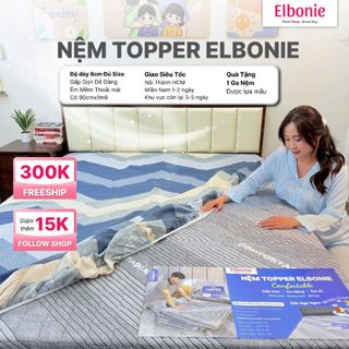  Nệm Topper Cao Su Non Cao Cấp Dày 6cm êm ái gọn nhẹ không hầm bí nóng đủ size nệm văn phòng 
