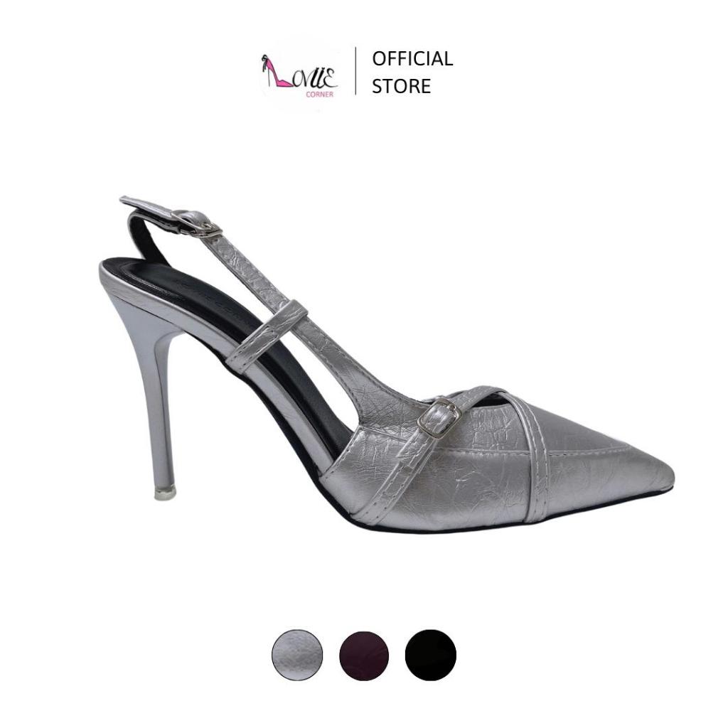 LOVIIECORNER - GIÀY CAO GÓT MŨI NHỌN SLINGBACK - GIÀY BÍT MŨI CÀI GÓT NHỌN 9CM - G241179 - HDP2604