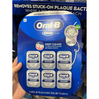  Set 6 hộp chỉ nha khoa Oral B Glide của Mỹ 