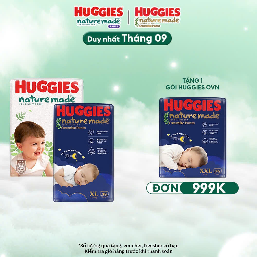[ Hàng chính hãng date xa] Tã quần/ dán Huggies Platinum Made cao cấp cho bé