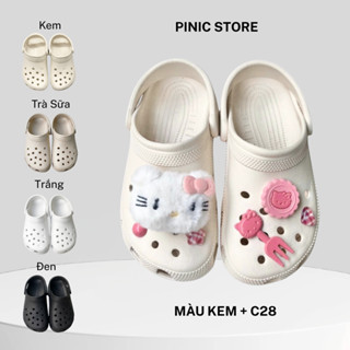  Dép Mix Charm Mèo Kityy Dép Quai Hậu Dễ Thương Nam Nữ Dép Xinh Charm Đẹp PINIC STRORE 