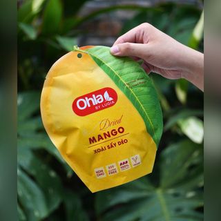 Xoài Sấy Dẻo Ohla 200g (Túi Trái Xoài) - Snack Ăn Vặt Từ Trái Cây Tự Nhiên, Món Ăn Dinh Dưỡng Lành Mạnh