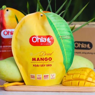 Xoài Sấy Dẻo Ohla 200g (Túi Trái Xoài) - Snack Ăn Vặt Từ Trái Cây Tự Nhiên, Món Ăn Dinh Dưỡng Lành Mạnh