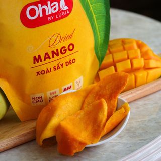 Xoài Sấy Dẻo Ohla 200g (Túi Trái Xoài) - Snack Ăn Vặt Từ Trái Cây Tự Nhiên, Món Ăn Dinh Dưỡng Lành Mạnh
