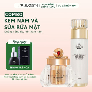  Combo Kem Dưỡng Trắng Da Làm Mờ Nám Và Sữa Rửa Mặt Hương Thị 