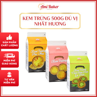 (Giao Hỏa tốc HN) Kem Trứng Làm Bánh Tart Nhất Hương 500g Đủ Vị