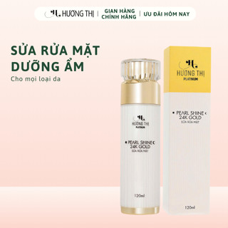 Sữa Rửa Mặt Dưỡng Ẩm Pearl Shine 24K Gold Hương Thị 120ML Phiên Bản Mới