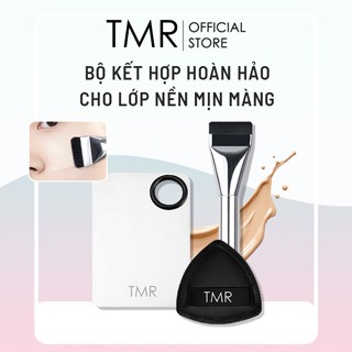  Bộ Nền hoàn hảo Cọ Tán Nền TMR – Bộ Kết Hợp Hoàn Hảo: Khay Trộn  Cọ Phấn Nền Mút Tán Nền sp304 