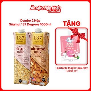 [MUA 2 HỘP 1 LÍT TẶNG 1 GÓI MOGU] Sữa Hạt 137 Degrees Nguyên Chất, Healthy – NK Thái Lan – Không Đường / Mật Hoa Dừa