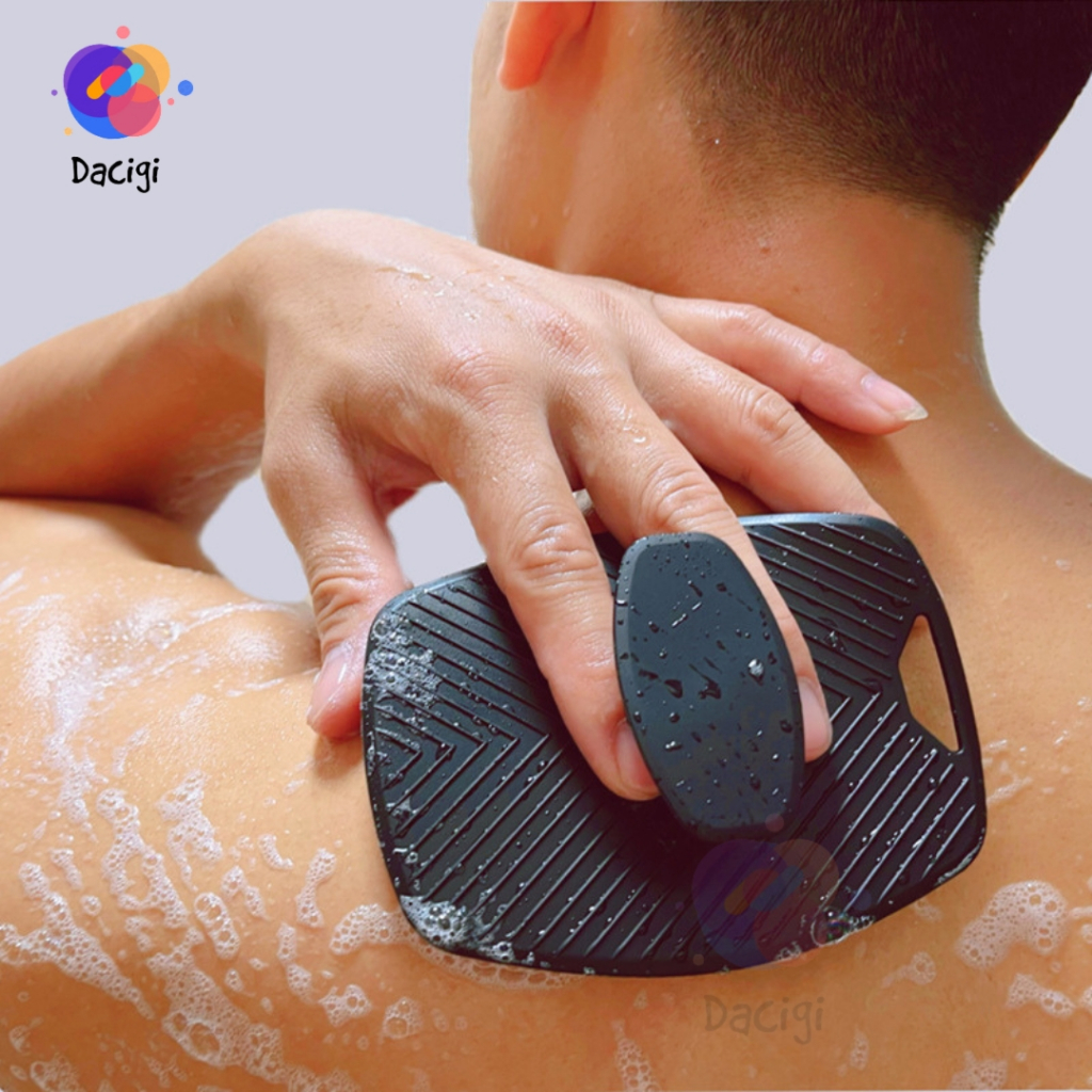 Bàn Chải Tắm Silicon Mềm Mại Massage Tẩy Tế Bào Chết Toàn Thân Cho Nam Nữ