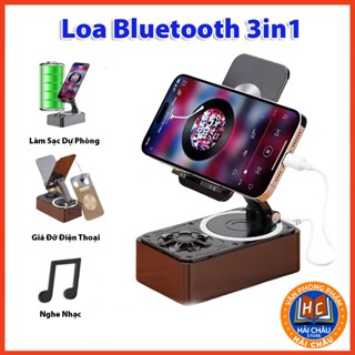 Loa Bluetooth 3in1, Giá Đỡ Điện Thoại Đa Năng , Để Bàn Chống Trượt ,Tích Hợp Loa Âm ThanhCó Thể Gập Lại Tiện Dụng