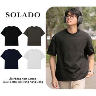 Áo Thun Nam SOLADO Form Slimfit Năng Động Trẻ Trung Chất Cotton Mềm Mịn AT