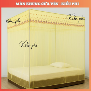  Màn mùng khung vuông không khoan tường màn mùng cửa vén màn ngủ chống muỗi màn Kiều Phi 