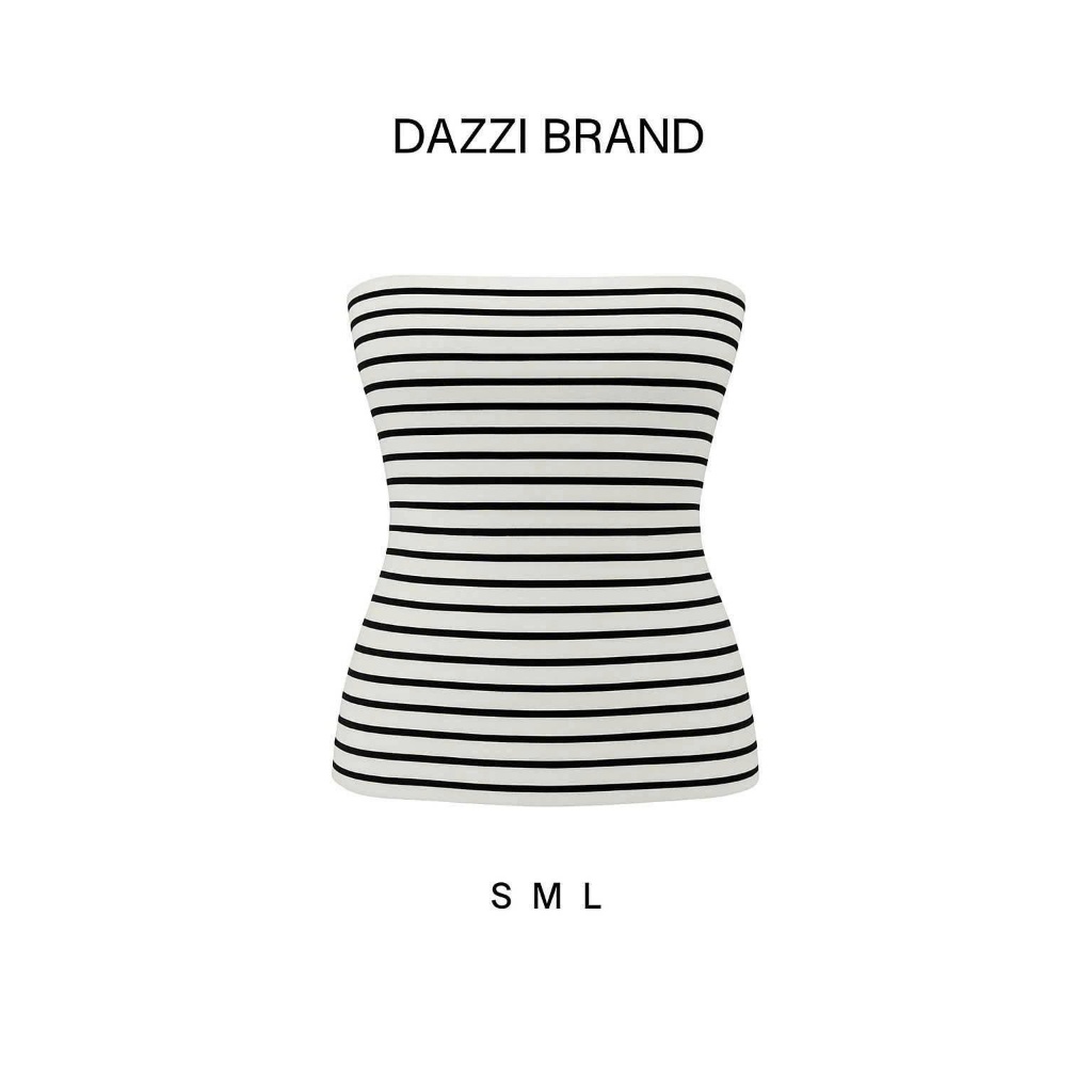 [KÈM MÚT] Áo ống kẻ sọc basic ôm body vải cotton mịn DAZZI Women A054 | BigBuy360 - bigbuy360.vn