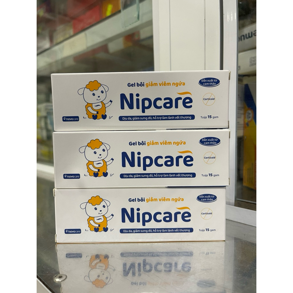 ✅Gel bôi Nipcare giảm viêm ngứa, sưng đỏ, hỗ trợ làm lành vết thương Nipcare (Tuýp 15gram)