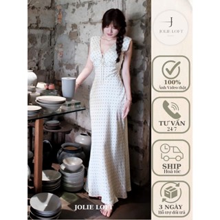  Váy lụa dự tiệc du lịch thiết kế Dove Dress JOLIE LOFT đầm dáng dài thanh lịch đi chơi đi tiệc 
