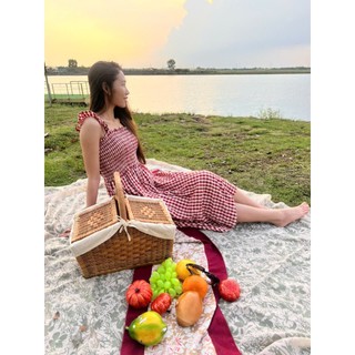 Khay lục bình có nắp  đựng đồ đa năng 3 size, picnic