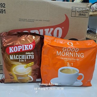  Combo 1 Bịch Cà Phê Kopiko 400g + 1 Bịch Cà Phê Good Morning Trần Quang Date 2027 