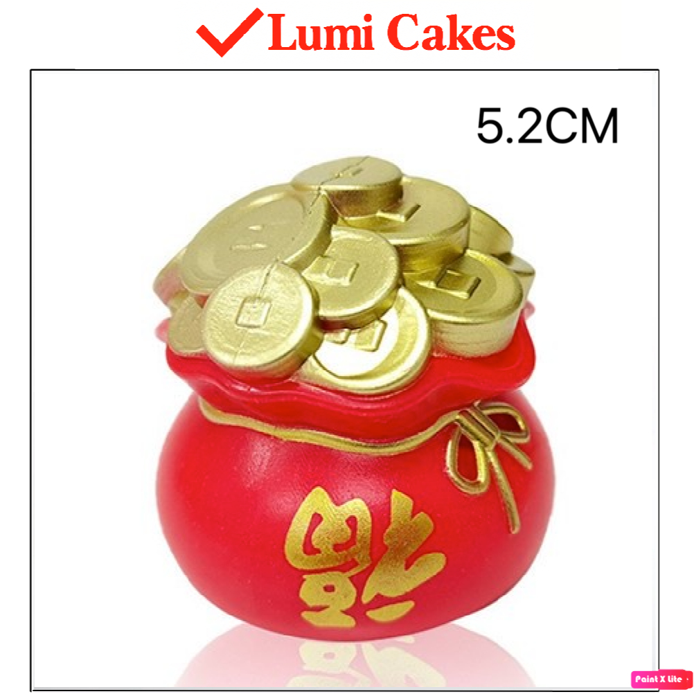 HŨ VÀNG NHỰA Trang Trí Bánh Sinh Nhật – Hũ Vàng Mini Trang Trí Bánh Kem , Lumi Cakes