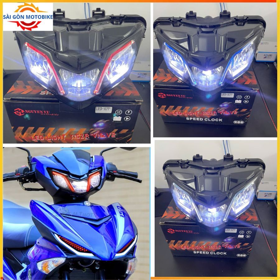 Pha Đèn Led  Y15ZR Exciter 150 , MX king 150 (2019) || Chóa Led Ex150 ( Chỉnh Áp ) Thương hiệu NVM >