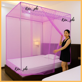 [ TRỌN BỘ] Màn khung inox không khoan tường cửa vén - Mùng ngủ chống muỗi đủ màu - đủ size tiện dụng