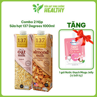 [MUA 2 HỘP 1L TẶNG 1 GÓI MOGU JELLY] Sữa Hạt 137 Degrees Thái Lan Nguyên Chất, Không Đường Nhập Khẩu Dinh Dưỡng Healthy