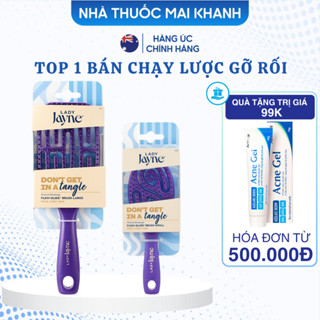   Size Nhỏ và Lớn MẪU MỚI  Lược gỡ rối detangling brush LADY JAYNE bản dude WET Brush  Số 1 ở Úc  