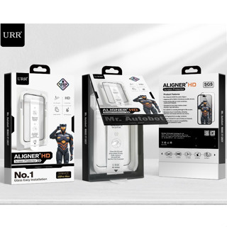 Kính Cường Lực URR Kèm Khung Tự Dán Cho IPhone 17 Pro Max , 16 Pro Max , 15 Pro Max Tự Lấy Bụi , Chống Bụi Màng Loa