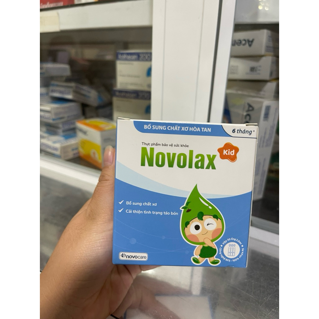 ✅(chính hãng)Novolax bổ sung chất xơ cho bé từ 6tháng tuổi hay táo bón