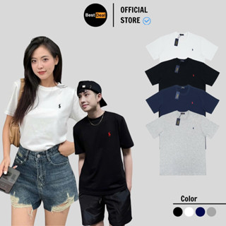 Áo Thun Ráp Lau Rừn Basic Thêu Logo Ngựa, Áo Nam Nữ Unisex, Vải Cotton 100% Cao Cấp Form Âu [Ảnh thật]