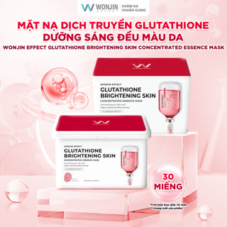 [VHL] Hộp 30 Mặt Nạ Giúp Dưỡng Sáng Wonjin Effect Glutathione Brightening Skin Concentrated Essence Mask 350g