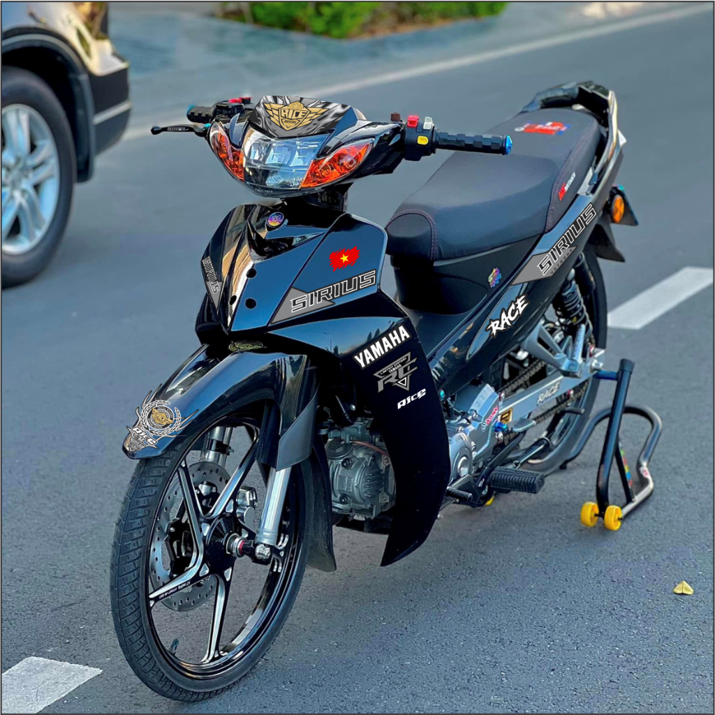 TEM RỜI SIRIUS XÁM ĐEN ĐẸP , TEM SIRIUS RC MÀUĐỎ ĐEN , XANH ĐEN , VÀNG ĐEN