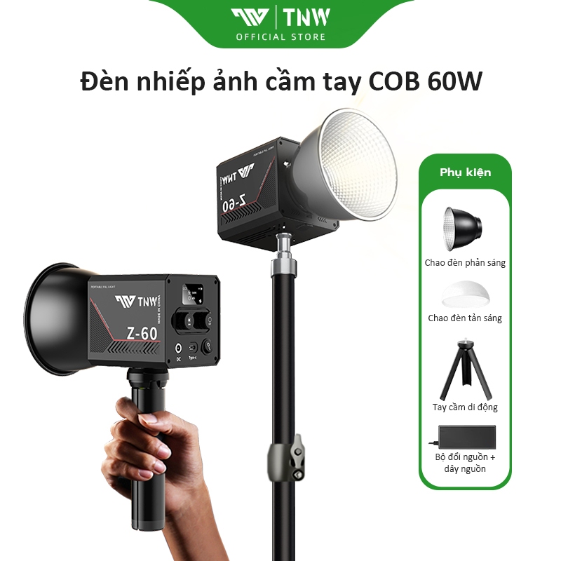 TNW Z60 Đèn Livestream Chuyên Nghiệp Đèn Chụp Ảnh Quay Phim Studio Công Xuất Cho Phòng Chụp Sản Phẩm