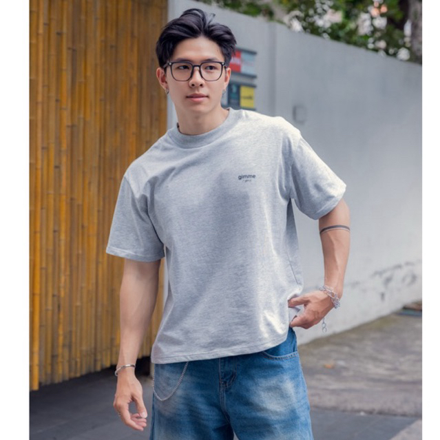 Áo Thun Boxy Gimme - Basic Tee - Premium Cotton 250gsm 2 Chiều thoáng mát thấm hút mồ hôi