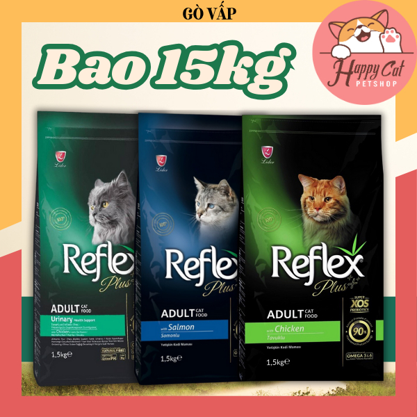 [15kg] Hạt Reflex Plus Bao Lớn 15Kg Thức ăn Hạt Cho Mèo - Happy Cat