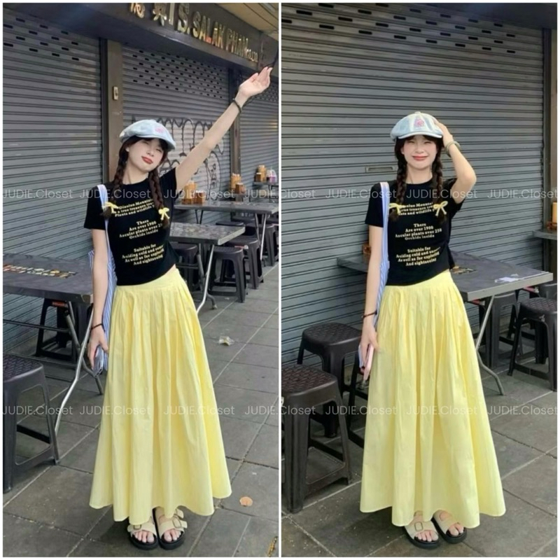 HÀNG CHUẨN QC - Chân Váy Dài Thể Thao Chất Thô Kate HÀNG QC  [Ảnh JUDIE.Closet]