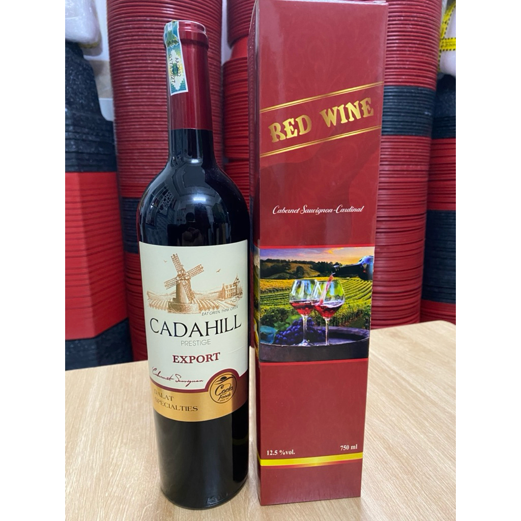 Vang Đà Lạt CADAHILL Export Đỏ 13.5% 750ml