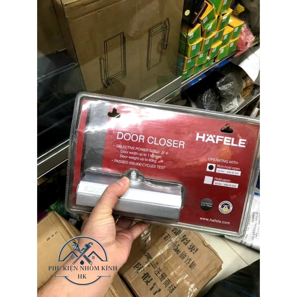 ( CHÍNH HÃNG )Tay Co Thủy Lực, Tay Đẩy Hơi HAFELE CÓ DỪNG và KHÔNG DỪNG